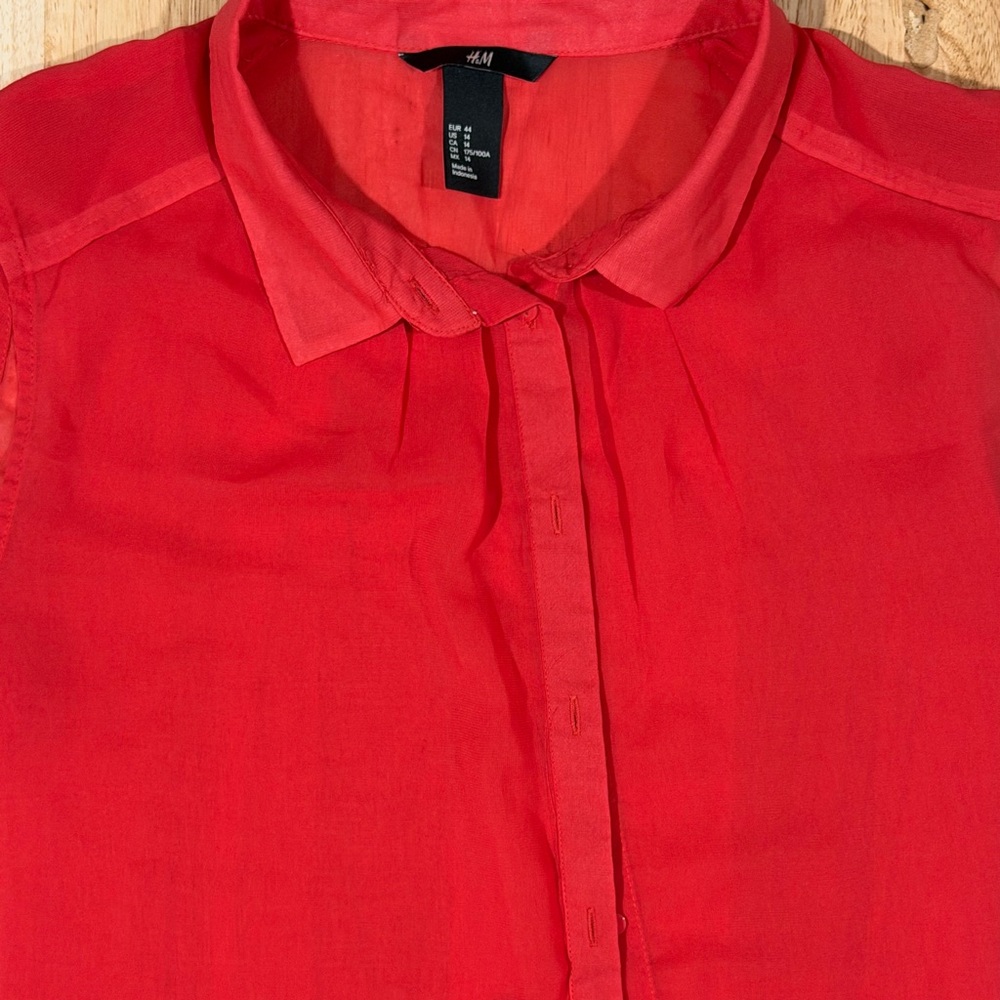 H&M Women's Red Blouse
